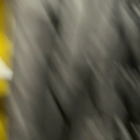 Black Puffer Jacket with Yellow Accents - Picture 3 of 7